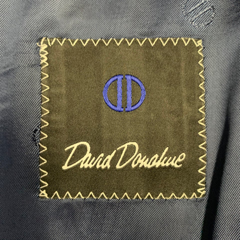 DAVID DONAHUE Size 48 Roarke Black Wool Notch Lapel Tuxedo