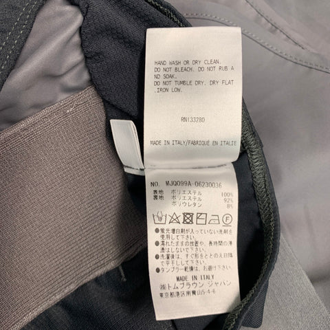 THOM BROWNE Taille XL Short doublé polyester gris blanc