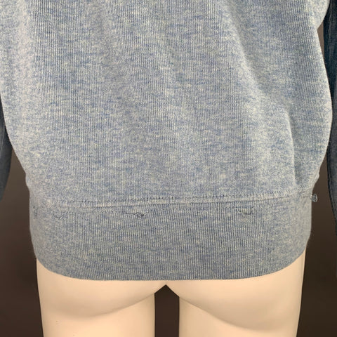 POLO by RALPH LAUREN Size M Blue Heather Cotton Hooded Sweatshirt