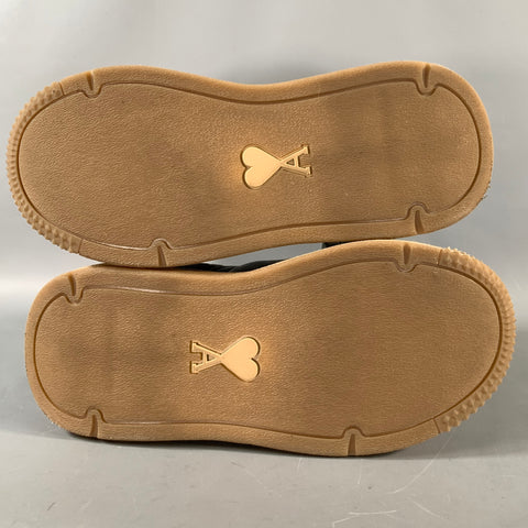 AMI FW2022 Size 10 Brown Tan Leather Slip On Loafers