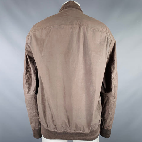 DRKSHDW Size M Khaki Taupe Cotton Blend Zip Up Jacket