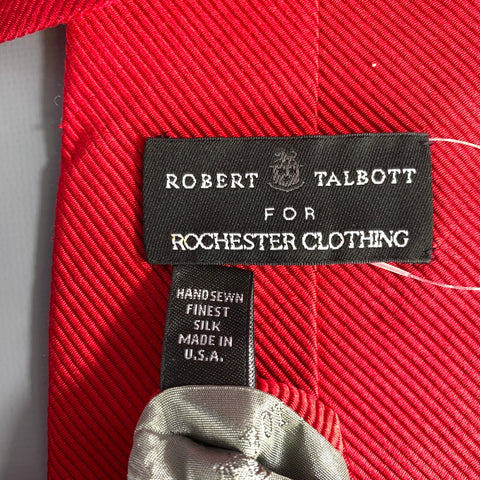 ROBERT TALBOTT Red Stripe Silk Tie