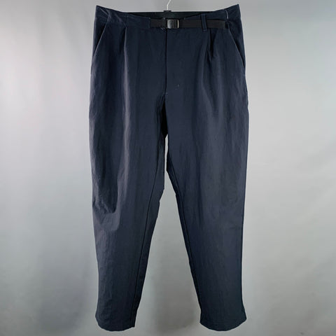 Pantalon décontracté GOLDWIN taille L, sergé bleu marine, mélange de nylon, avec cordon de serrage