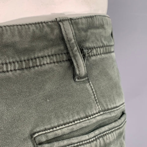 J.W. BRINE Size 35 Green Olive Cotton Blend Cargo Casual Pants