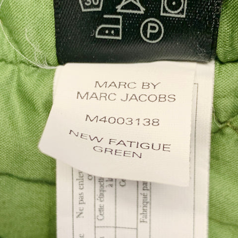MARC by MARC JACOBS Size M Green Cotton Quilted Lining Hooded Zip Up Coat