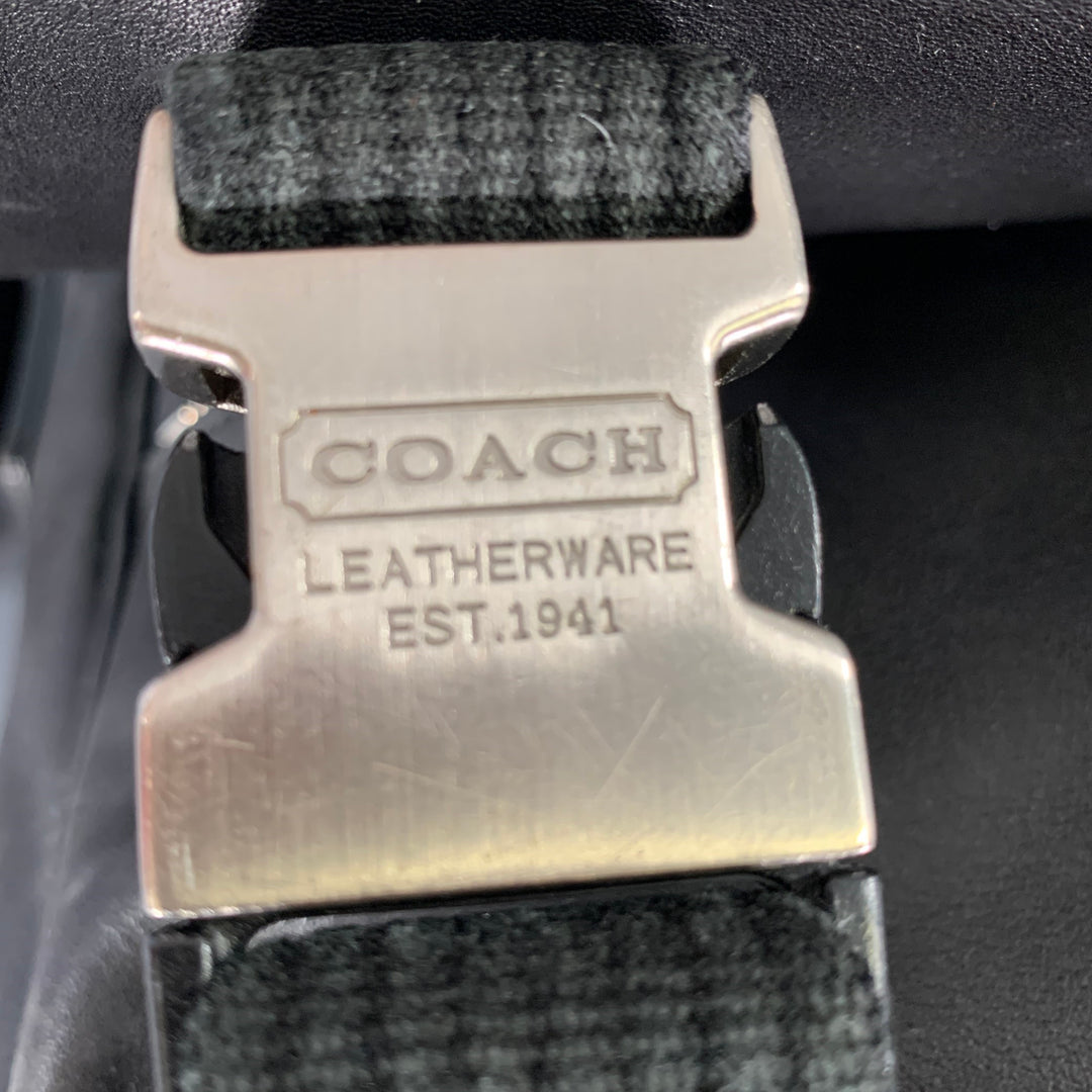 COACH Black Cowhide Leather Messenger Bag