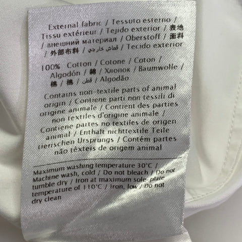 Chemise VALENTINO Taille S Blanche Coton Patte de boutonnage cachée Manches longues