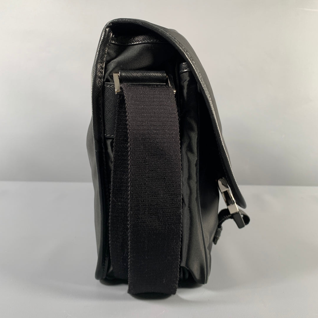 PRADA Black Nylon Messenger Bags