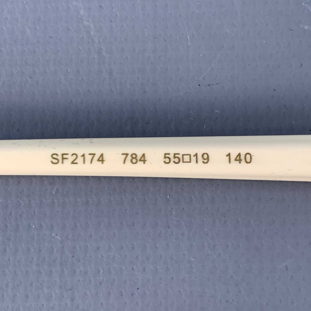 SALVATORE FERRAGAMO Rose Gold Acetate Metal Aviator Sunglasses