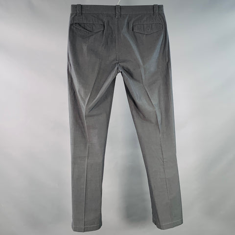 JOHN VARVATOS Size 30 Grey Cotton Tapered Casual Pants