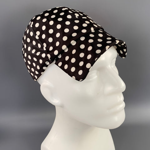 PLAN C Size S Black White Polka Dot  Hat