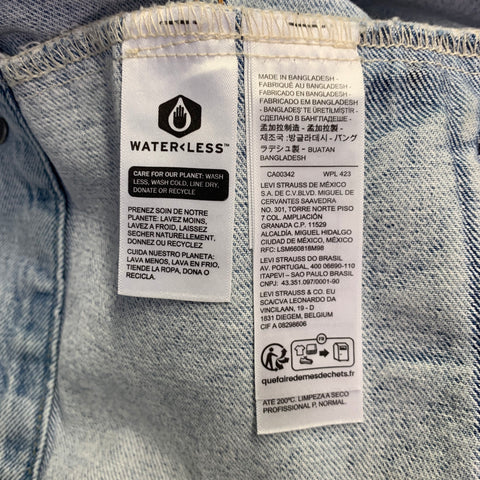 LEVI STRAUSS Size L Type III Blue Cotton Denim Trucker Jacket