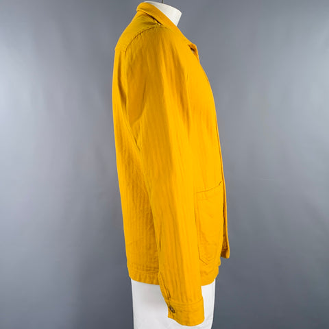 Veste de travail en coton à chevrons jaune moutarde A DAY'S MARCH taille L
