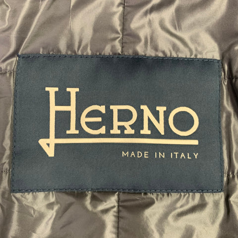 HERNO Size 46 Grey Cashmere Notch Lapel Jacket