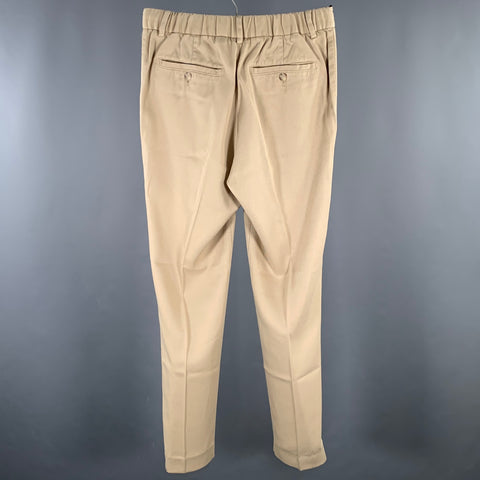 Pantalon décontracté droit en lyocell kaki A DAY'S MARCH Taille 30