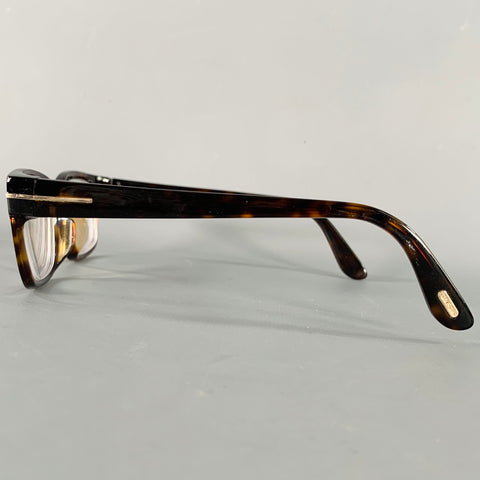 TOM FORD Brown Beige Tortoiseshell Acetate Frames
