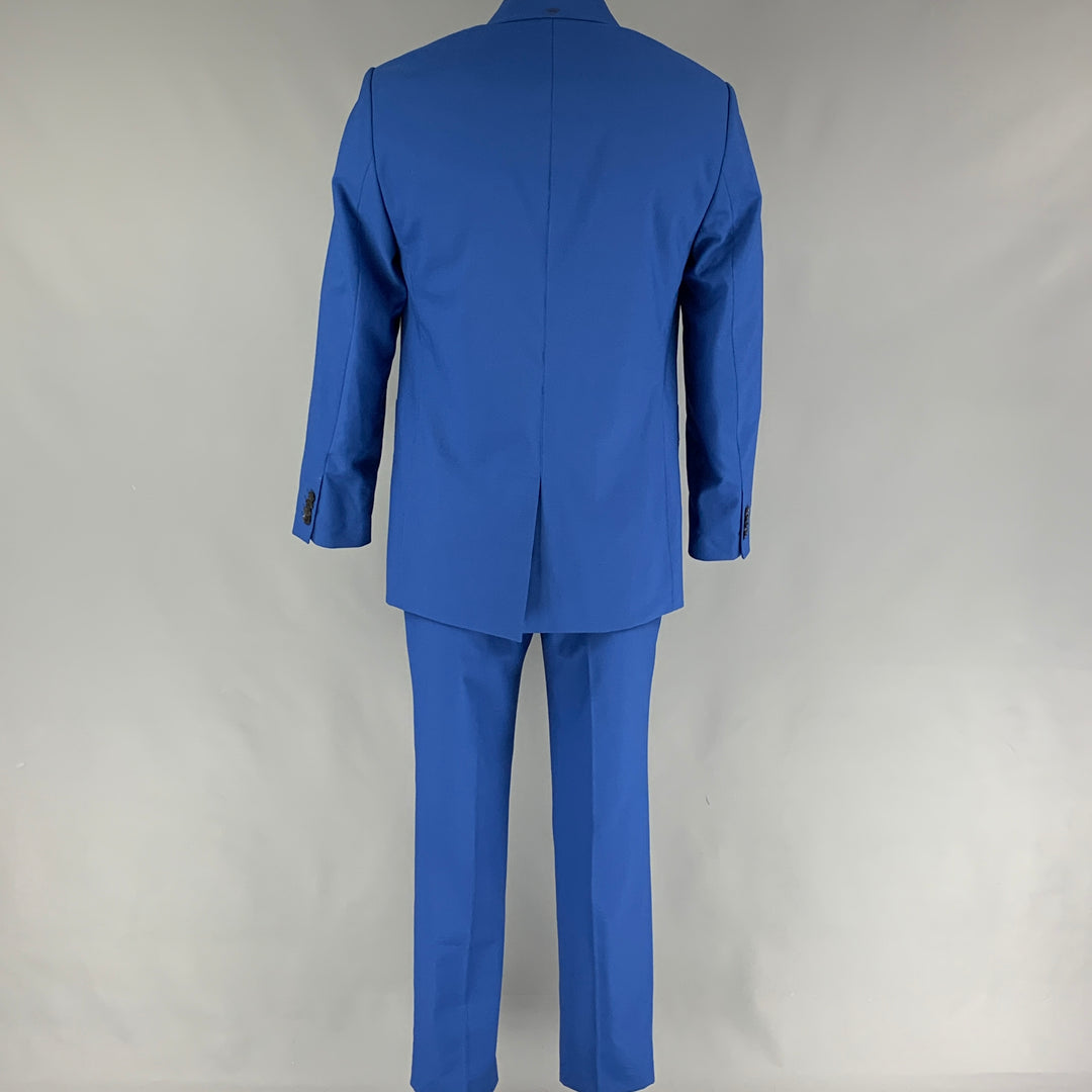 3.1 PHILLIP LIM Size 40 Royal Blue Wool Blend Notch Lapel Suit