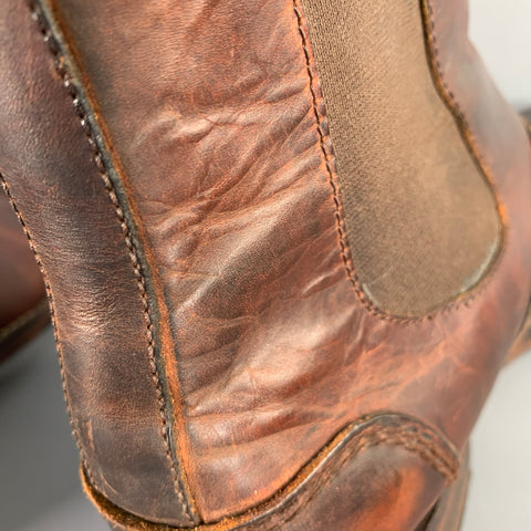 WOLVERINE Size 10.5 Brown Leather Chelsea Boots