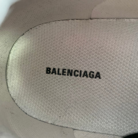 BALENCIAGA Size 8 Black Brown Mixed Fabrics Nylon Rubber Sole Sneakers