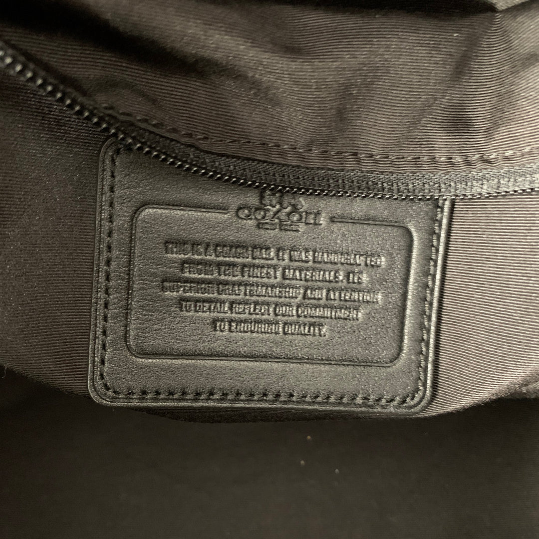 COACH Black Saffiano Leather Duffle Bag