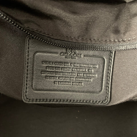 Sac Duffle COACH en cuir Saffiano noir
