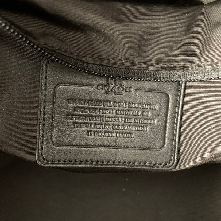 COACH Black Saffiano Leather Duffle Bag