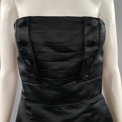 MARC by MARC JACOBS Size 4 Black Silk Knee Length Cocktail Dress