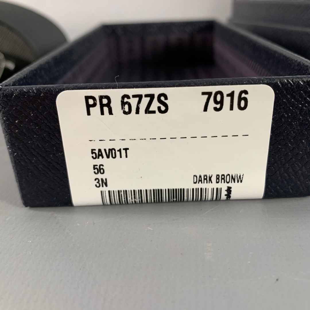 PRADA Silver Black Metal Pilot Sunglasses