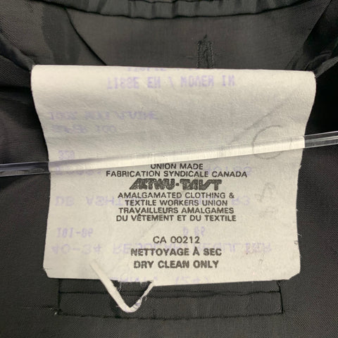 SAMUELSOHN Size 40 Black Wool Shawl Collar Double Breasted Tuxedo