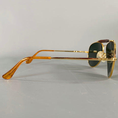 RANDOLPH -Sportsman- Gold Metal Aviator Sunglasses