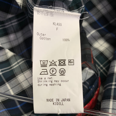 KIDILL x JAMIE REID One Size Anarchy Multi Color Patchwork Cotton Long Sleeve Shirt
