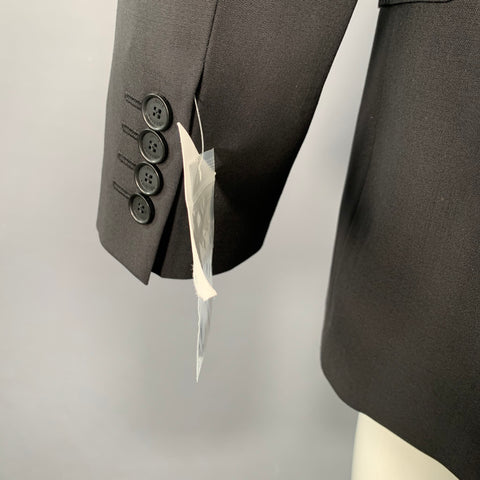 LOUIS VUITTON Taille 38 Coupe classique Veste sport en mélange de laine noire