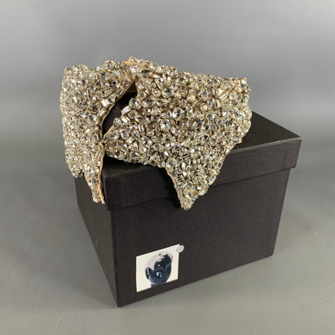 DOLCE & GABBANA Black Silver Rhinestones Tiara
