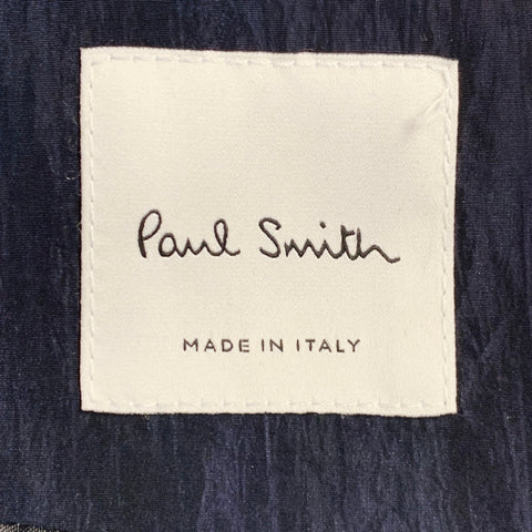 PAUL SMITH Size M Abstract Fire Black Multi Color Nylon Bomber Jacket