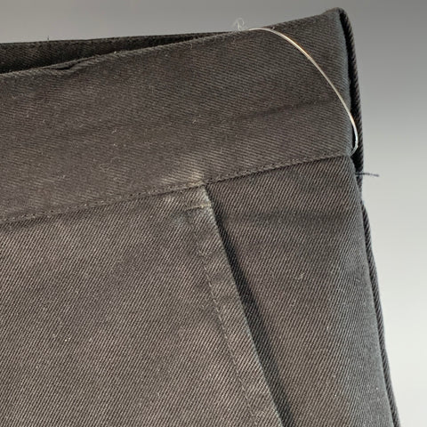 SATURDAYS NYC Size 32 Black Cotton Twill Tapered Zip Fly Casual Pants