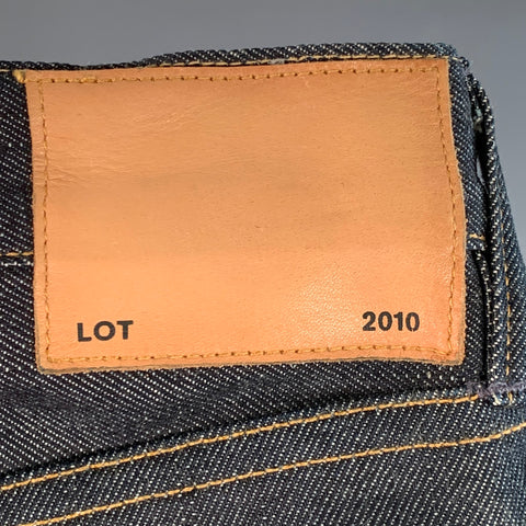 Jeans en coton indigo bleu à braguette boutonnée SIMON MILLER Taille 32