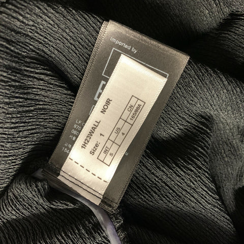 BA&SH Size S Black Polyester Blend Ruched Knee Length Cocktail Dress