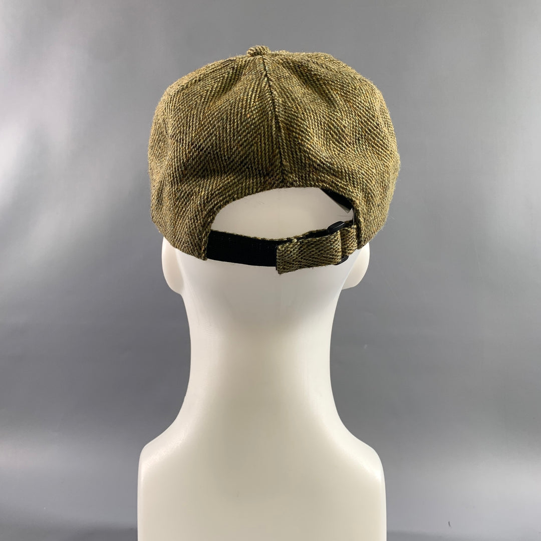 NO BRAND One Size Green Olive Heather Wool Blend Hats