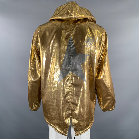 GOLDEN GOOSE One Size Gold Metallic Polyester Polyurethane Jacket