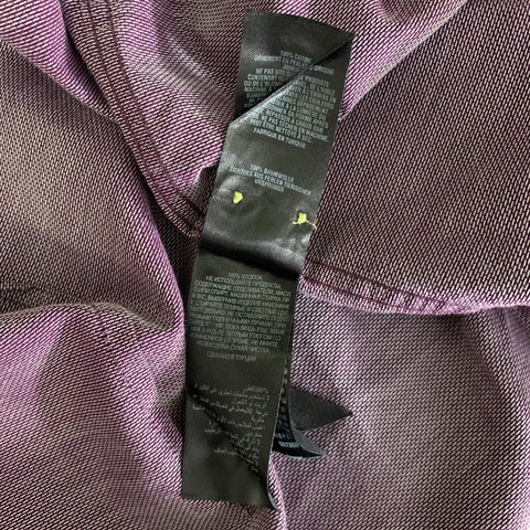 TED BAKER Size M Purple Spotted Cotton Long Sleeve Shirt