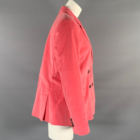 PS by PAUL SMITH Size M Pink Cotton / Elastane Velvet Jacket