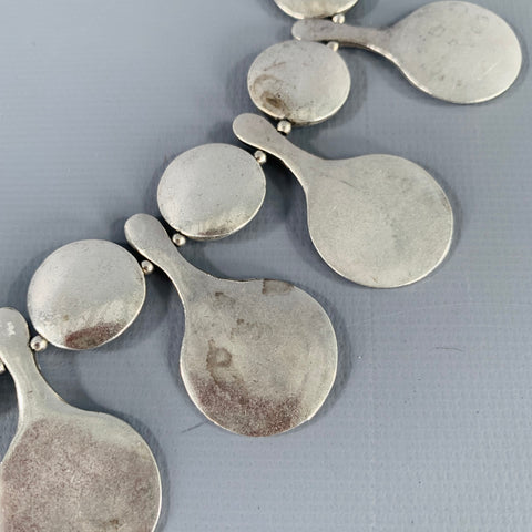 METAL POINTUS Silver Metal Circles Necklace