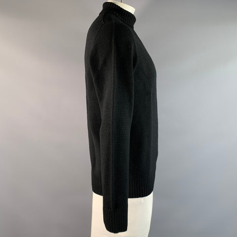 MHL. Size L Black Wool Knit Pullover
