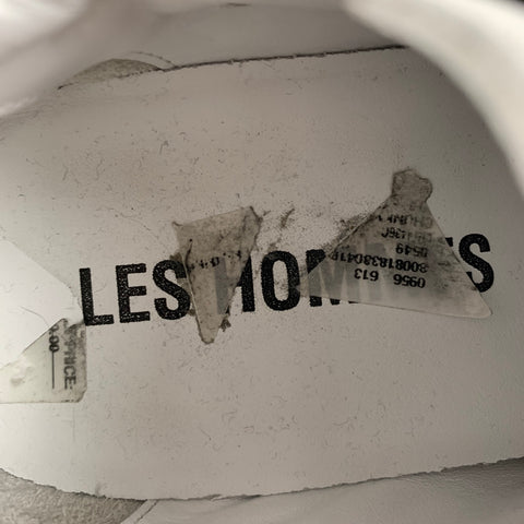 LES HOMMES Size 9.5 White Solid Leather Chunky heel Sneakers
