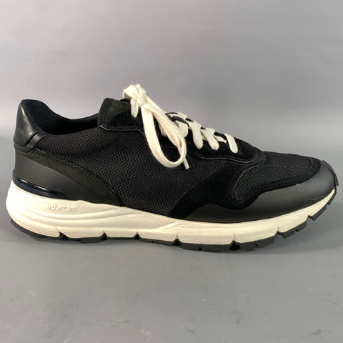JOHN ELLIOTT Size 10 Black Mesh Nylon Lace Sneakers
