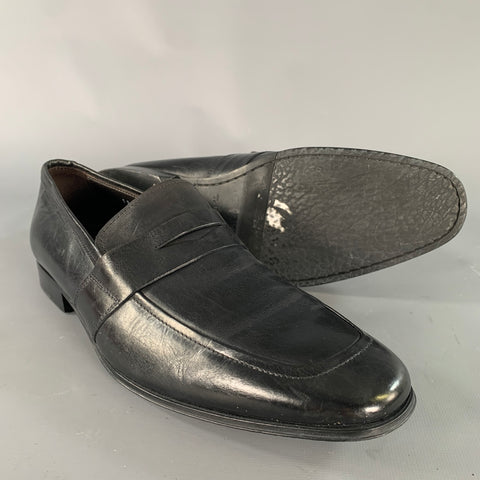 TO BOOT NY Size 9 Black Leather Loafer Loafers