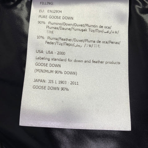 MONCLER Size XL Templon Giubotto Black Polyamide Padded Coat