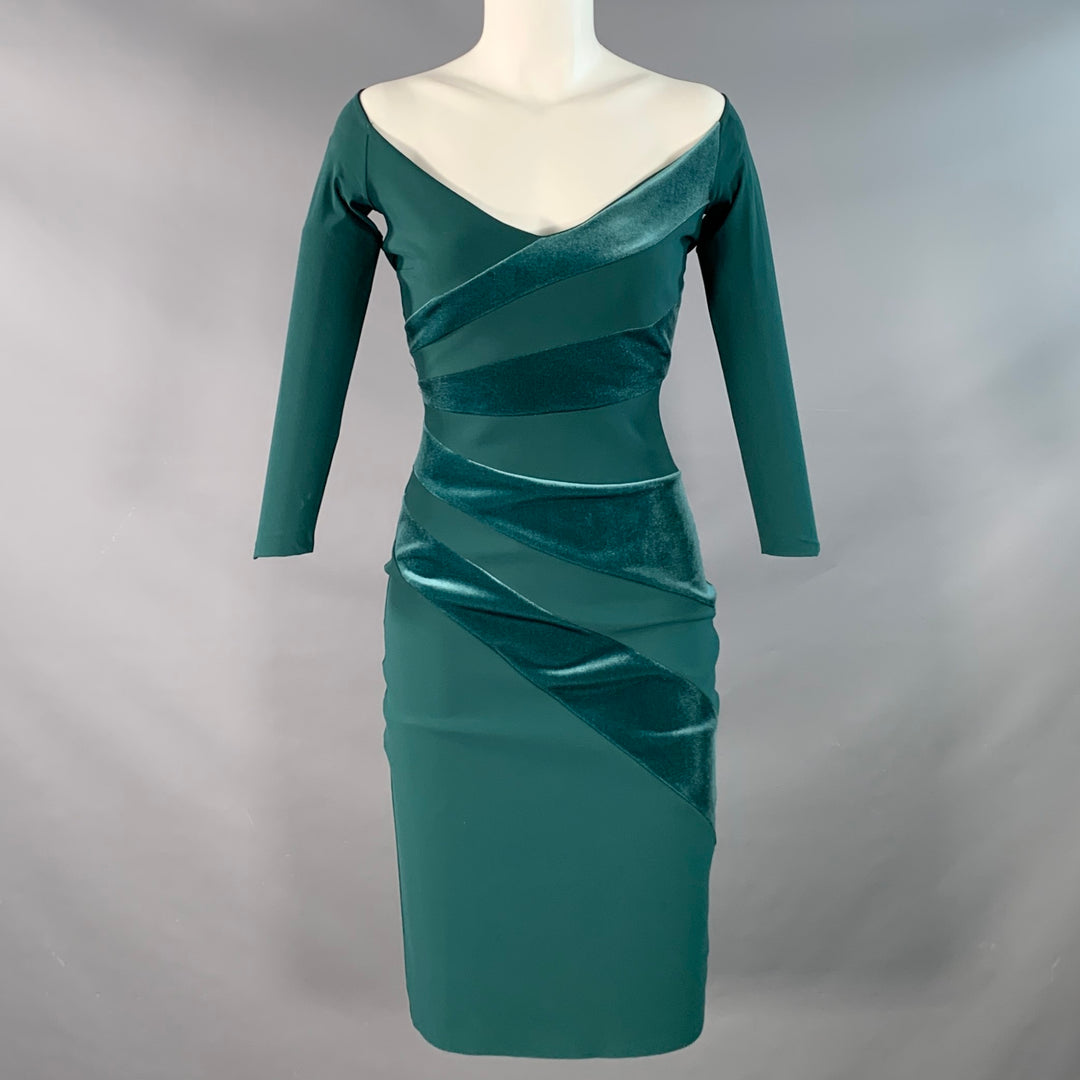 green emerald velvet dress Adora Design 3131 Velvet Corset Off Shoulder Fitted Prom Gown