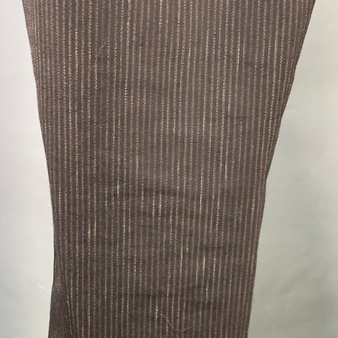 VISVIM Size M Black Brown Pinstripe Wool Linen Button Fly Casual Pants