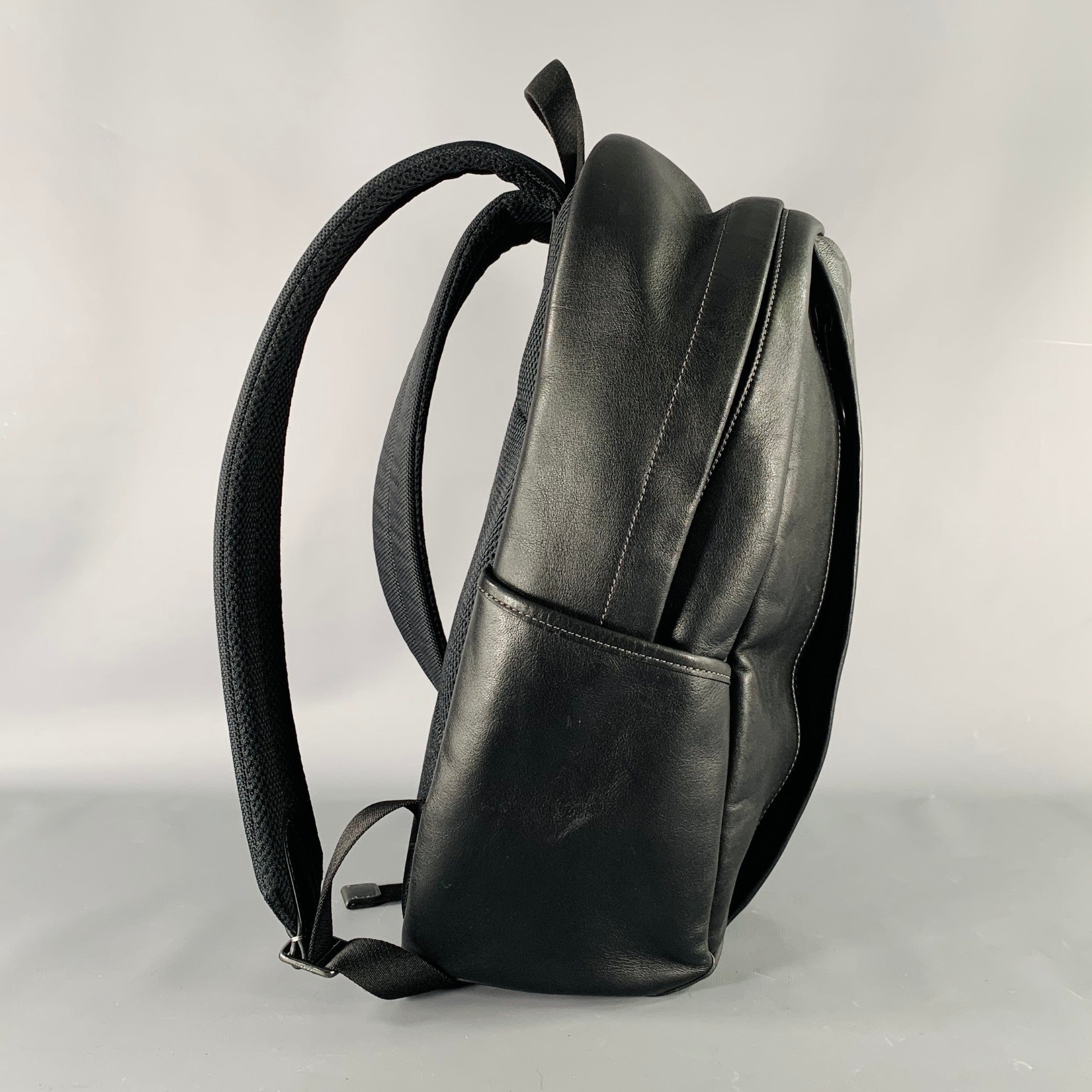COACH Black Grey Monogram Leather Backpack Bag – Sui Generis